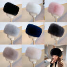 Women's Winter Russian Fluffy Faux Fur Headband Hat Thick Ear Warm Snow Ski Cap