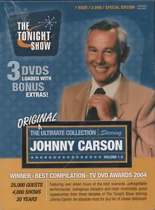 JOHNNY CARSON - THE ORIGINAL ULTIMATE COLLECTION - 3 DVDS WITH EXTRAS - NEW - Picture 1 of 1