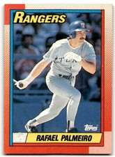 1990 Topps #755 Rafael Palmeiro EX/NM Rangers ID:43440