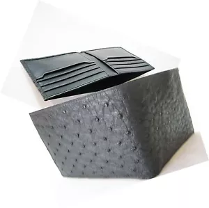 Genuine Ostrich wallet, men's wallet, money & card holder by SHANT PETER U.S.A - Picture 1 of 7