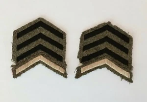 WW2 Canadian Army Service Sleeve Chevron Pair - Picture 1 of 4