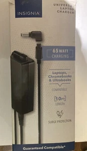 Insignia Universal Laptop Charger 65 Watts Black NS-PWL965 10 Feet - Picture 1 of 1