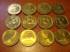 Israel 5 Agorot 1966 km# 25 , 12 UNC BU coins  Coin 