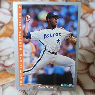 1993 Fleer - Brian Williams #56 - Houston Astros - NM - Image 1 of 2