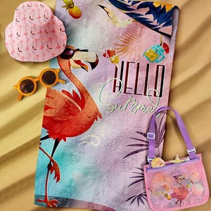 JoyX Kids Beach Bundle Set: UV-Protected Hat, Double-Sided Towel & Beach Bag - Picture 1 of 29