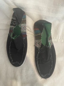 Sanuk Herren Marineblau Muster Slipper Schuhe Halbschuhe BY0412 Größe 9 - Bild 1 von 8
