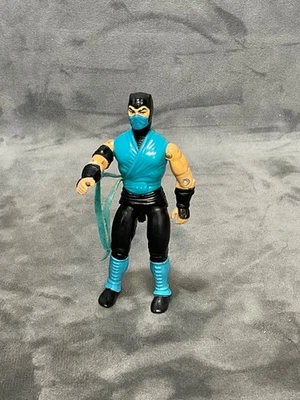 Veg 1991 孩之宝 Mortal Kombat SUB ZERO 3.75 英寸可动人偶带弹簧动作拳头 — 第 1/4 张图片