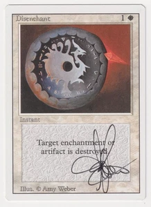 Signed Disenchant LP Revised Edition Artist Amy Weber 1994 MTG Magic Vintage EDH - Picture 1 of 2