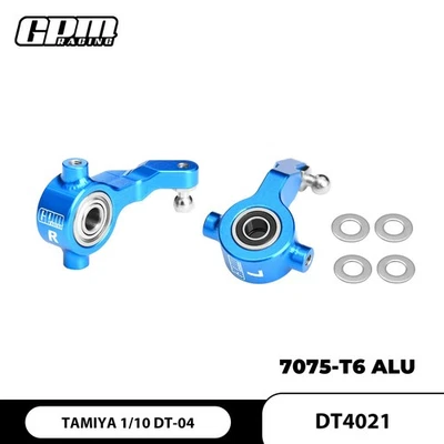 Bloques de dirección delanteros de aleación GPM 7075 con cojinete de gran tamaño para TAMIYA 1/10 DT-04 Foto 1 de 3