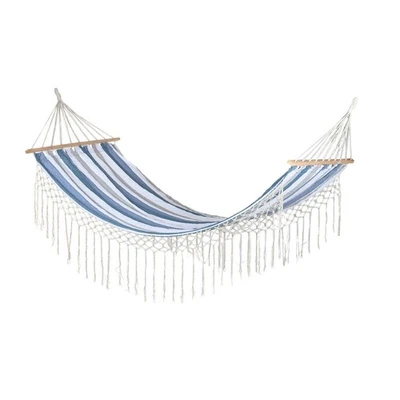 Hamaca DKD Home Decor Rayas Azul Blanco [200 x 100 x 5 cm] - Imagen 1 de 4