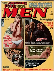 MEN Magazine Oct. 1971 Men's Interest, Figure Models, Pussycat by Jim Mooney - Imagen 1 de 3