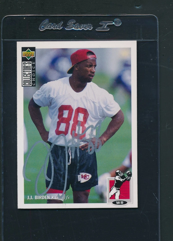 1994 UD Collectors Choice #337 J.J. Birden Chiefs Signed Auto *D2286 - Image 1 of 1