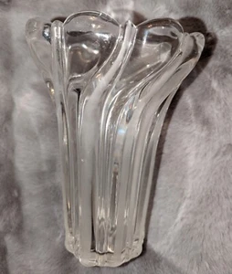 Vintage Clear And Frosted Mikasa Bouquet Vase - Picture 1 of 4