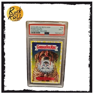 2019 Garbage Pail Kids S2 Roth - Rabid Ralph - '80s Horror Stickers Yellow 4b of - Picture 1 of 2