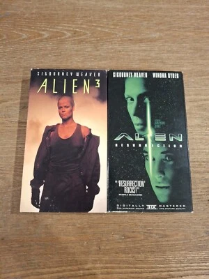 Alien 3 & Alien Resurrection VHS Films Movie Video Tape - Image 1 of 4
