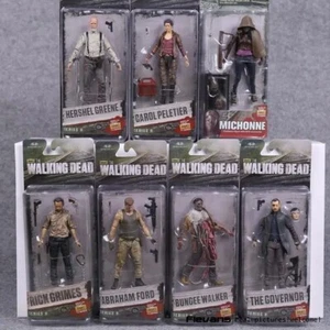 MF The Walking Dead 5" Model Action Figures Rick Michonne Zombie Hershel Carol - Picture 1 of 43