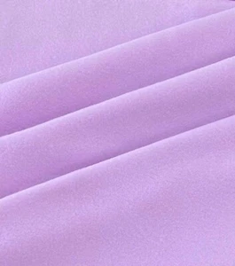 FLEECE KNIT FABRIC POLYCOTTON 60" WIDE TUBULAR LIGHT PURPLE 8.5 OZS 5 YARDS - Picture 1 of 3