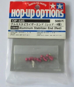 Tamiya Red Aluminum Stabilizer Ends NEW 53645 49349 58320 TRF415 / 416 - Picture 1 of 1