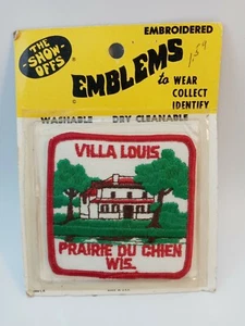 Vtg VILLA LOUIS Dousman Mansion Prairie Du Chien Wisconsin Patch Nat Landmark (E - Picture 1 of 2