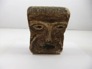 Skulptur Gesicht Volkskunst Kreide - Bild 1 von 12