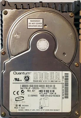 Dell 02G339 Quantum Atlas 10K III 18GB 10K RPM Hotswap SCSI Hard Drive, FW 120G - Image 1 of 2
