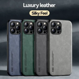 For iPhone 14 13 12 Pro Max 11 XS XR 8 7 ShockProof Magnetic Leather Case Cover - Picture 1 of 14