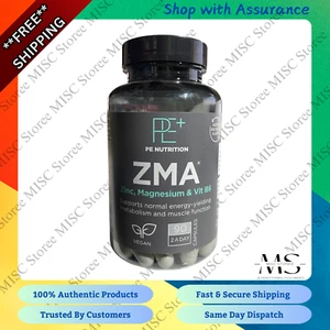 PE Nutrition ZMA - Zinc Magnesium & vitamin B6 - 90 Capsules - Brand New - Picture 1 of 3