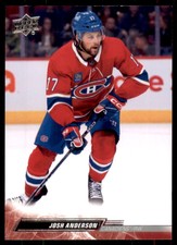 2022-23 UD Series 2 Base #349 Josh Anderson - Montreal Canadiens