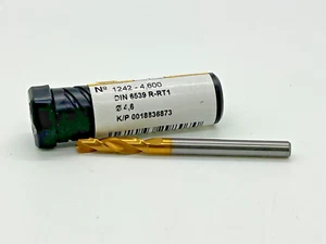 GUHRING New Solid Carbide Drill - 4.6mm, 1242 - 4,600, DIN 6539 R-RT1 - Picture 1 of 2