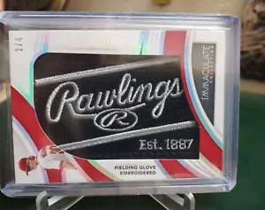2022 Panini Immaculate Luke Williams Philadelphia Phillies SP Rawlings Logo #2/4 - Picture 1 of 5