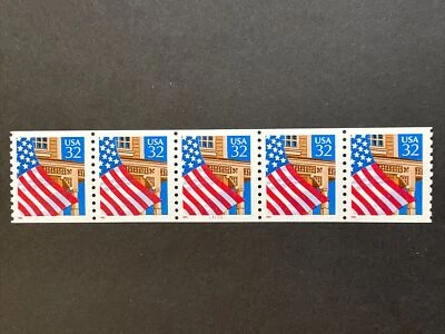 US PNC5 32c Flag Over Porch Stamp Sc# 2913 Plate 11111 MNH, Shiny Gum - Image 1 of 2