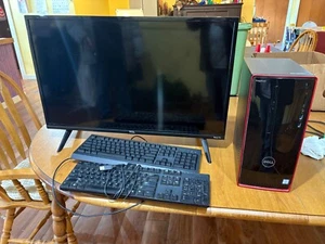 Dell Inspiron 3650 intel CORE i7 Tower. & TCL Roku TV Model 32S327 33" Monitor - Picture 1 of 1