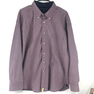 Camicia uomo Tommy Hilfiger anni '80 XXL tessuto a 2 strati abbottonata LS - Foto 1 di 12
