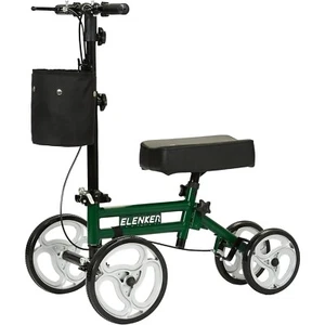 ELENKER Adjustable Steerable Knee Scooter Foot Injuries Ankles Surgery Medical - Picture 1 of 12