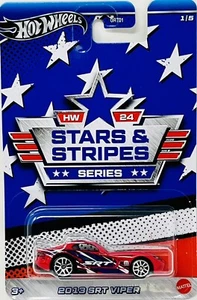 Hot Wheels Dodge Viper SRT Silver Series Stars & Stripes 1/5 - Picture 1 of 2