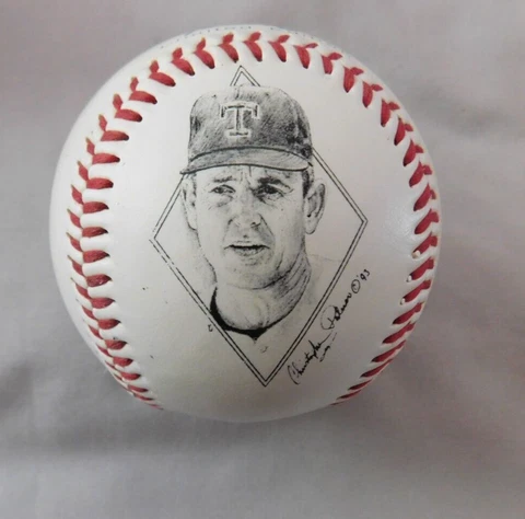 Nolan Ryan Texas Rangers  Baseball Fotoball Facsimile Cover