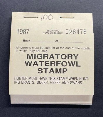 1987 WASHINGTON - State Duck Stamp - Lot1 - MNH **HUNTER TYPE BOOKLET OF 25** - Image 1 of 3