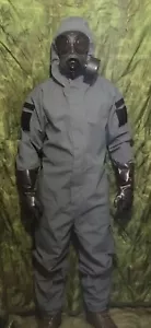 Remploy Swift Responder 3 Suit Coverall Grey Waterproof Training Riot CBRN NBC - Picture 1 of 24