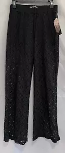 Boom Boom Jeans Black Lace Pant with Underlining Shorts - Size Medium NWT! - Picture 1 of 10