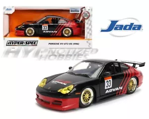 JADA 1:24 PORSCHE 911 GT3 RS (996) ADVAN DIE-CAST BLACK / RED 36371 - Bild 1 von 5