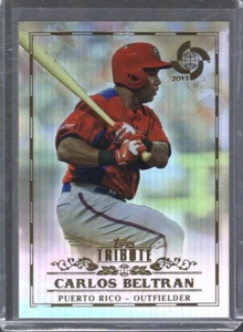 2013 Topps Tribute WBC Carlos Beltran #51 Refractor Holo Finish - Picture 1 of 2