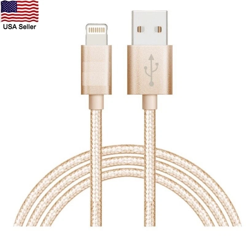 New 3FT STRONG Braided USB Data Sync Charger Cable Cord for iPhone7 7 Plus 6S 5S - Image 1 of 1