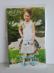 Pink Fig patterns Tea Party Apron Skirt and Top No. 22 Sizes 12 Mon-10 Yrs New - Picture 1 of 2