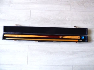 Vintage Tecno Classic 2 Piece Snooker Cue in Jimmy White BCE Case with Chalk - Picture 1 of 8