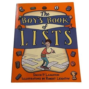 The Boy's Book of Lists Paperback David P Langston Lists DIY Fill-in-the-blank - Imagen 1 de 2