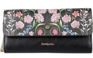 Desigual/Wallet/Shoulder Bag Flowers Reversible Wallet 19SAYPX1 - Picture 1 of 7