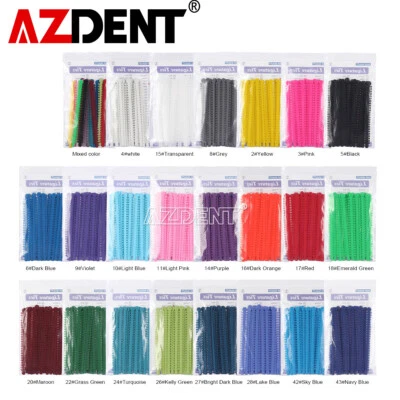 1000Pcs/pack  Dental Orthodontic Ligature Ties Elastic Rubber Bands 23 Colors - Image 1 of 4