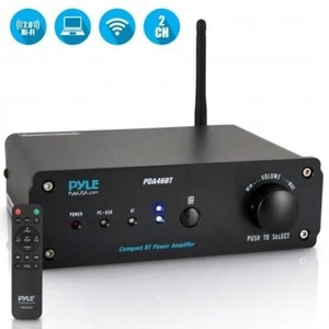 Pyle 2 Ch. Pro Audio 100W Bluetooth Stereo Amplifier Receiver PDA46BT - Picture 1 of 7