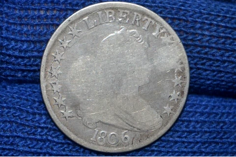 1806 Draped Bust Half Dollar ** Pointed 6 ** Stem Through Claw ** GOOD ** O-121 Cover