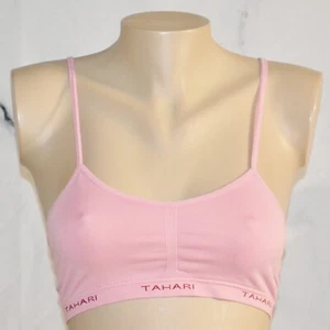TAHARI GIRL Dusty Rose Pink Bralette 16 18 XL Adjustable Straps Lined Cups - Picture 1 of 6
